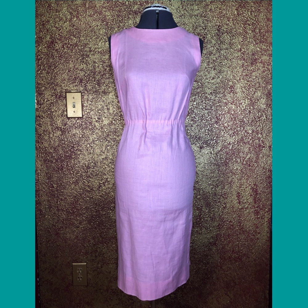 Vintage 1960s Style Pink Sleeveless Dress